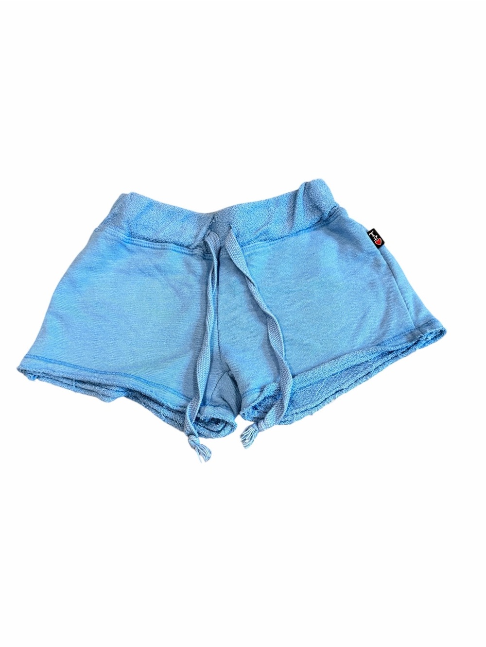TG Love, Kids Light Blue Terry Drawstring Shorts, Size 8